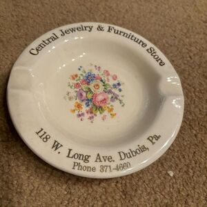 Central Jewelry & Furniture Store DuBois Pa Vintage Ashtray